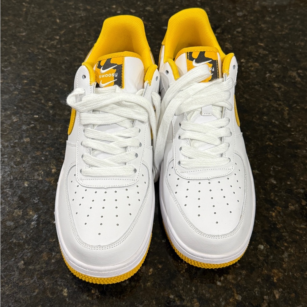 Nike Air Force 1 Low in White and Yellow